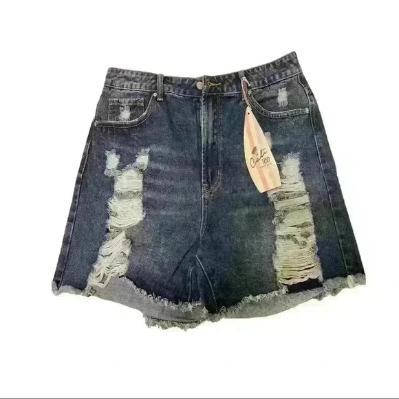Calí 1850 High Rise Jean Shorts for Women Size 13 - Picture 5 of 9
